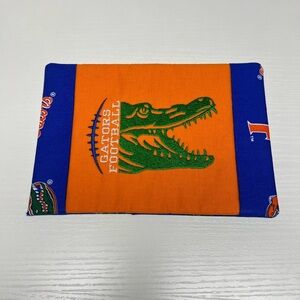 Hand Crafted Mug Rug Coaster Embroidered Cotton Fabric Padded Absorbs Liquid